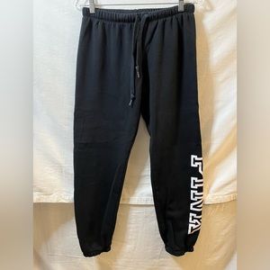 VS Pink sweatpants, size M, black